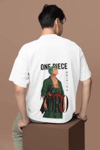 Three Sword Resolve Zoro oversized anime streetwear tee