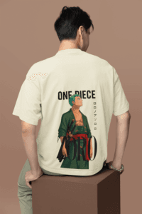 Three Sword Resolve Zoro oversized anime streetwear tee