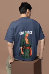 Three Sword Resolve Zoro oversized anime streetwear tee