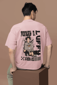 Next-Gen Pirate Vibes Luffy oversized anime streetwear tee