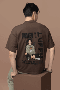 Next-Gen Pirate Vibes Luffy oversized anime streetwear tee