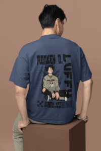 Next-Gen Pirate Vibes Luffy oversized anime streetwear tee