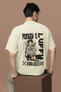 Next-Gen Pirate Vibes Luffy oversized anime streetwear tee
