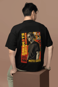 Sakamoto Days oversized anime streetwear tee