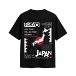 Urban oversized anime streetwear tee