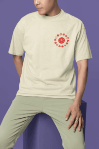 Eyes of the Uchiha Sharingan Oversized Tee anime oversized streetwear t shirt front and back design