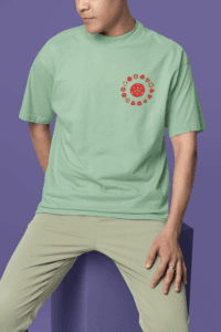 Eyes of the Uchiha Sharingan Oversized Tee anime oversized streetwear t shirt front and back design