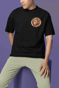 Flame Pillar Rengoku Oversized Tee anime oversized streetwear t shirt front and back design