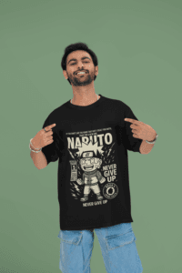 Naruto Mono Edition oversized anime streetwear tee