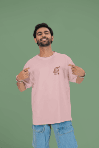 Naruto Legacy of the Leaf oversized anime streetwear tee