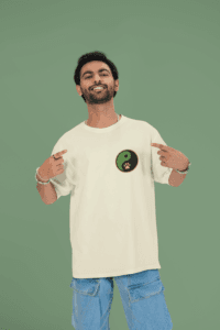 Panda Mastery Zen Warrior Oversized Tee | Mist & Cozy - Mist & Cozy