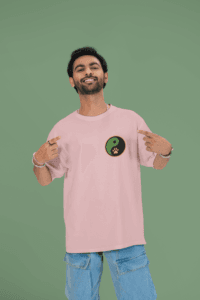Panda Mastery Zen Warrior oversized anime streetwear tee