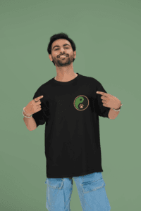 Panda Mastery Zen Warrior oversized anime streetwear tee