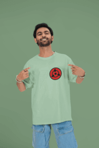 Sasuke Uchiha Dark Ambition oversized anime streetwear tee