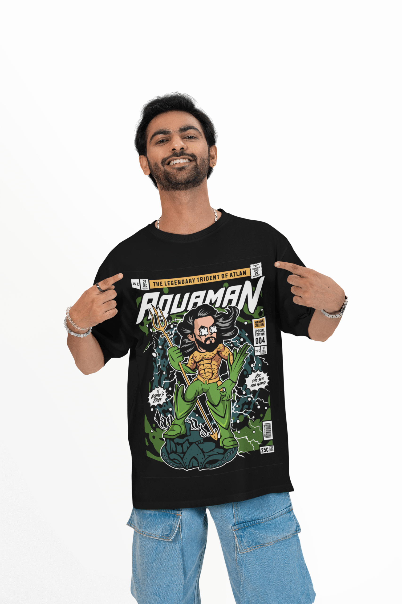 mockup-of-a-cheerful-man-pointing-at-his-oversized-round-neck-t-shirt-in-a-studio-m53040_1 Trident Drip Aquaman oversized anime streetwear tee