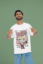 Harley Quinn oversized anime streetwear tee