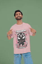 Symbiote Style Gwenom oversized anime streetwear tee