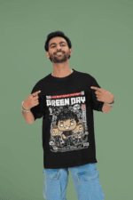 Punk Parade Green Day oversized anime streetwear tee