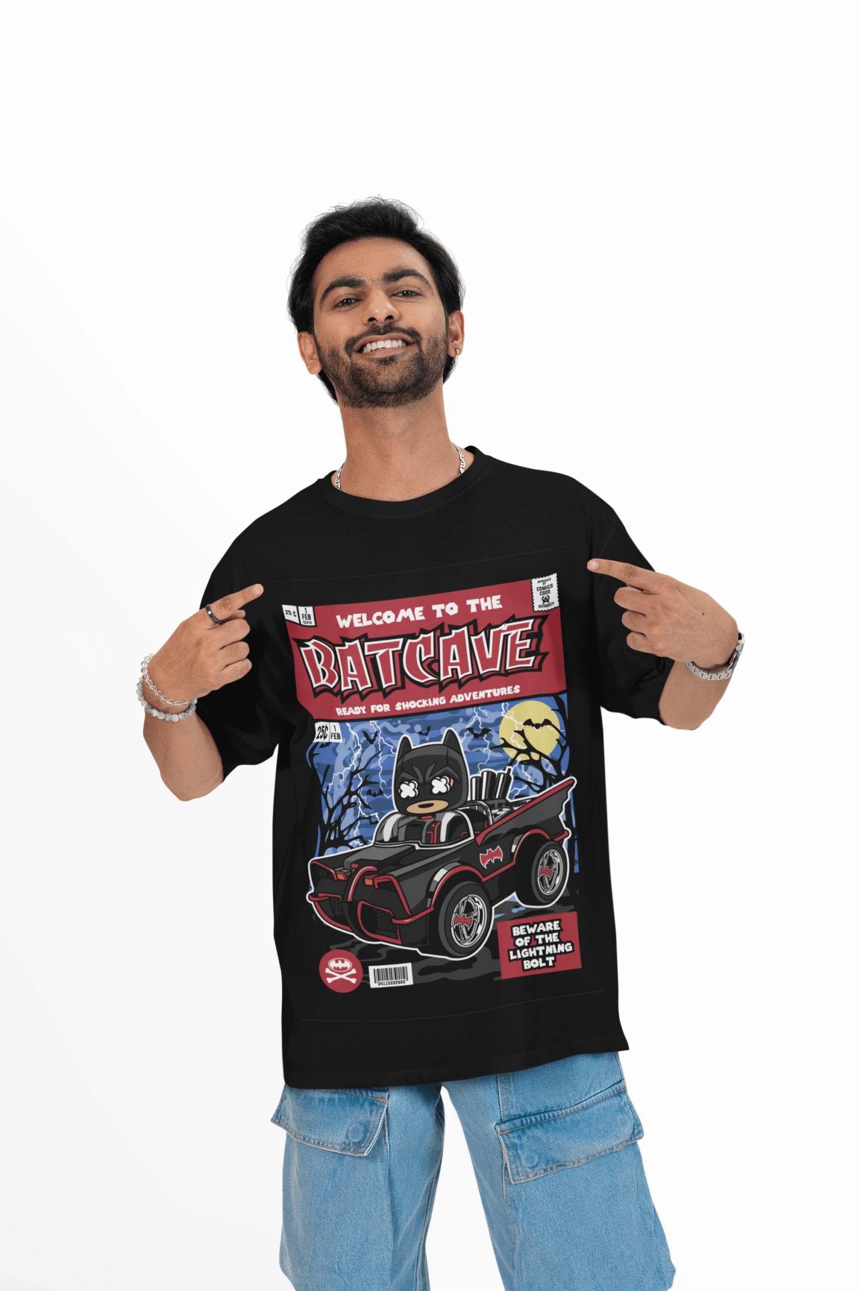 mockup-of-a-cheerful-man-pointing-at-his-oversized-round-neck-t-shirt-in-a-studio-m53040_3 Batcave Blitz oversized anime streetwear tee
