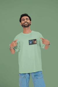 Betrayed & Broken Duality Oversized Tee | Mist & Cozy - Mist & Cozy