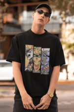 Hunt Mode Animal Fighter oversized anime streetwear tee