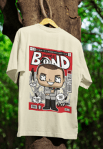 James Bond oversized anime streetwear tee