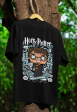 Harry Potter oversized anime streetwear tee