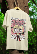 Harley Quinn oversized anime streetwear tee