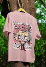 Harley Quinn oversized anime streetwear tee