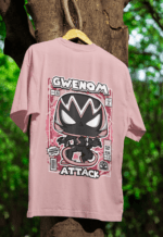 Symbiote Style Gwenom oversized anime streetwear tee
