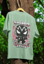 Symbiote Style Gwenom oversized anime streetwear tee