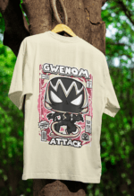 Symbiote Style Gwenom oversized anime streetwear tee