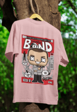 James Bond oversized anime streetwear tee