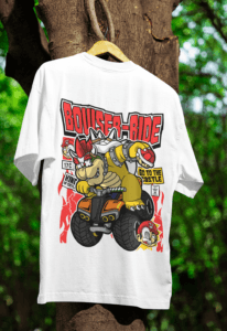 Bowser Ride Oversized Comic Tee oversized anime streetwear tee