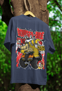 Bowser Ride Oversized Comic Tee oversized anime streetwear tee