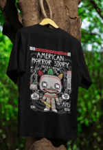 Step Into the Freak Show AHS oversized anime streetwear tee