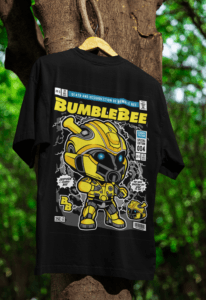 Bumblebee Recharged oversized anime streetwear tee