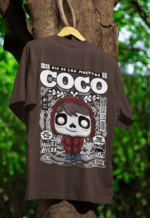 Remember Me Coco oversized anime streetwear tee