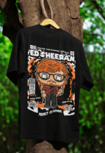 Ed Sheeran oversized anime streetwear tee