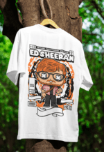 Ed Sheeran oversized anime streetwear tee