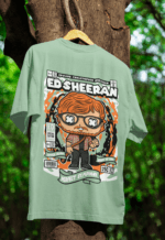 Ed Sheeran oversized anime streetwear tee