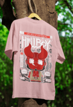 Inferno Hellboy oversized anime streetwear tee