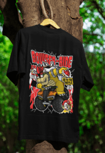 Bowser Ride Oversized Comic Tee oversized anime streetwear tee