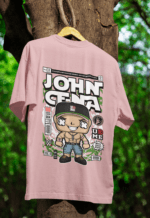 Never Give Up John Cena oversized anime streetwear tee