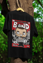 James Bond oversized anime streetwear tee