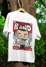 James Bond oversized anime streetwear tee