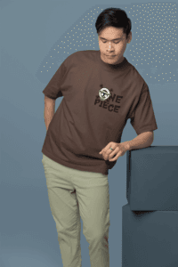 One Piece Freedom oversized anime streetwear tee