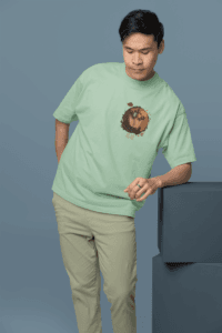 Naruto vs Pain oversized anime streetwear tee