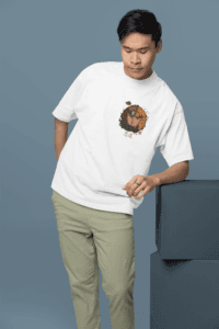Naruto vs Pain oversized anime streetwear tee