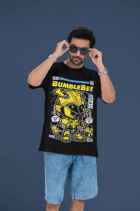 Bumblebee Recharged oversized anime streetwear tee